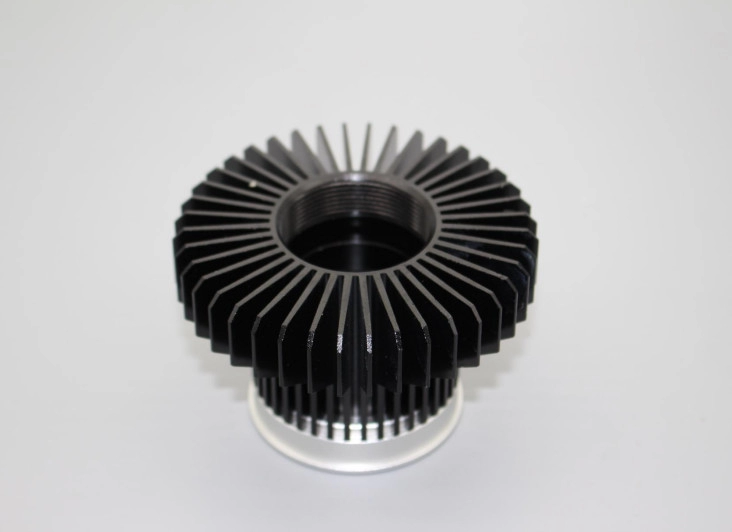 Custom 6063 Anodized Aluminum Extruded Heat Sink Thermal Conductivity