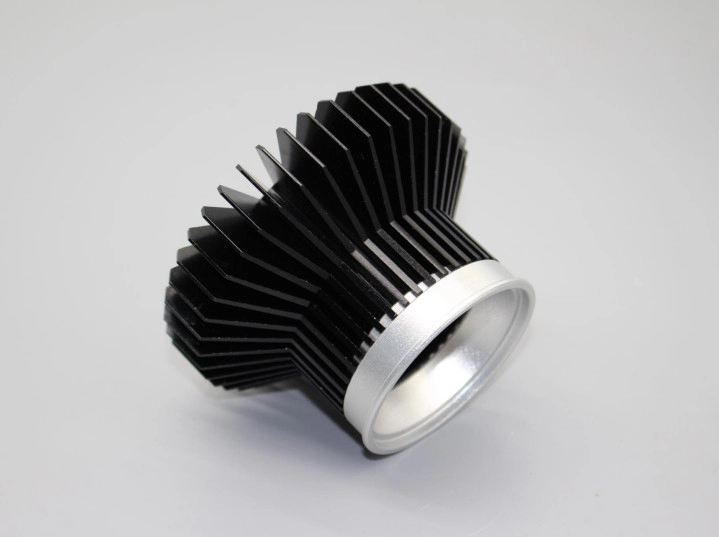 Custom 6063 Anodized Aluminum Extruded Heat Sink Thermal Conductivity