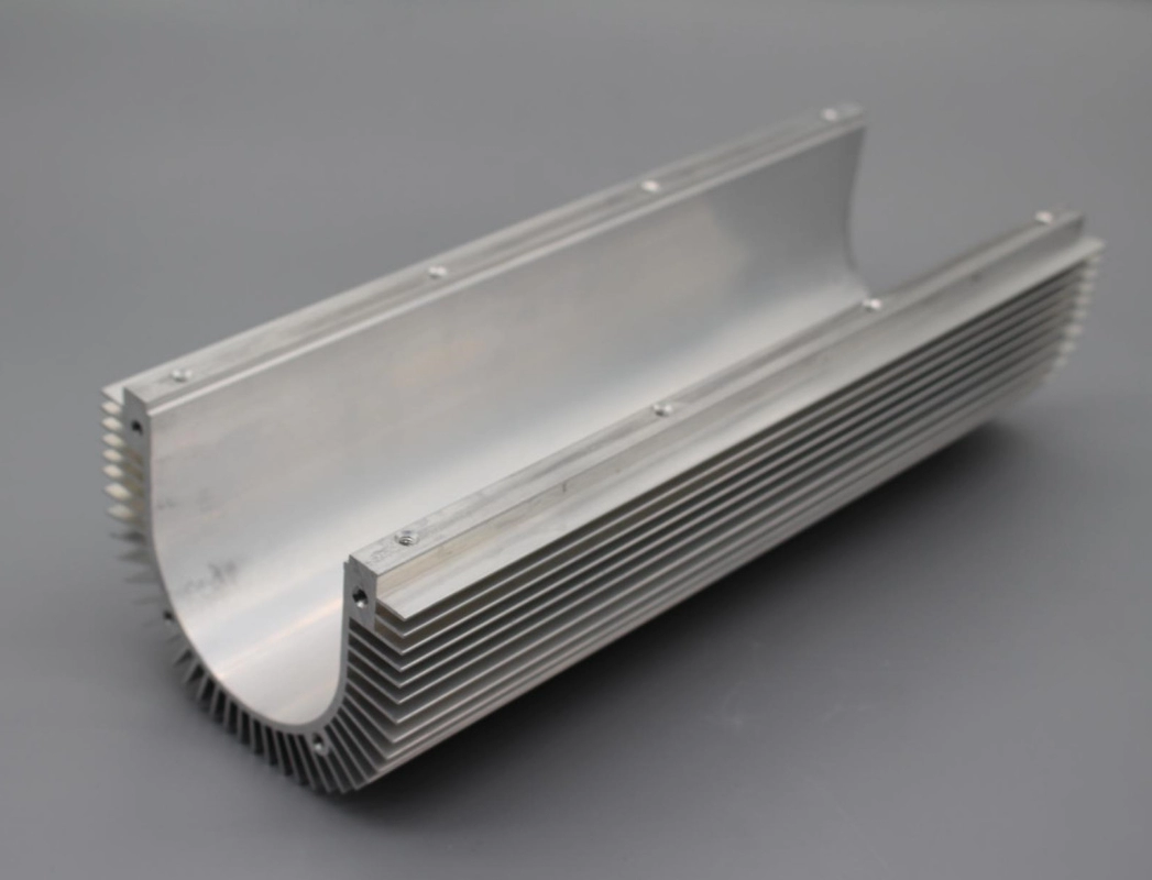 Round Anodized Aluminum Heat Sink Extrusion Soldering And Stamping