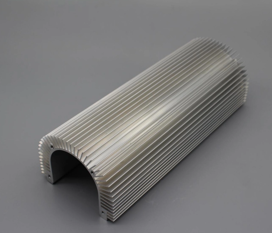 Round Anodized Aluminum Heat Sink Extrusion Soldering And Stamping