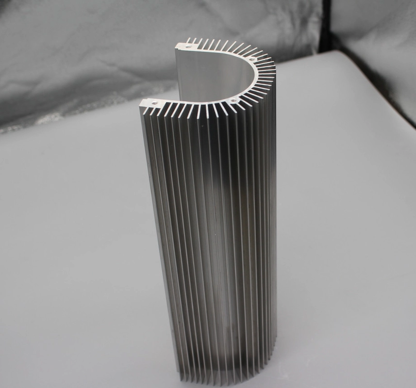 Round Anodized Aluminum Heat Sink Extrusion Soldering And Stamping