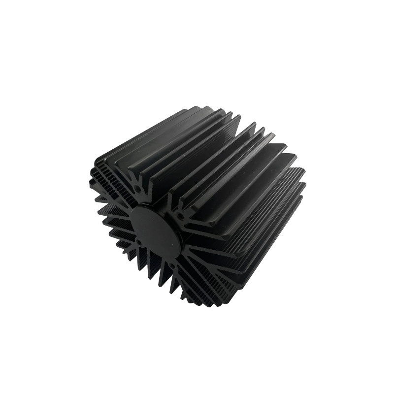 6063 Electrophoresis Aluminum Heat Sink Fins Screw Mount