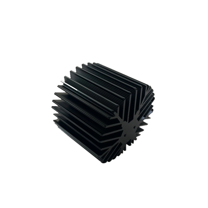 6063 Electrophoresis Aluminum Heat Sink Fins Screw Mount
