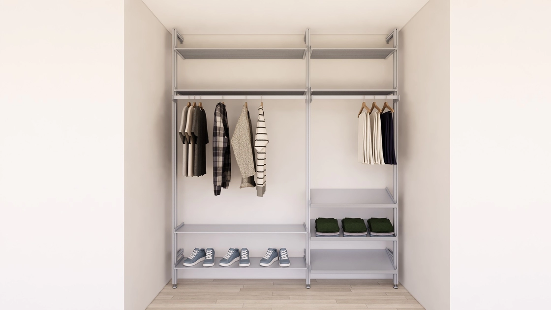 Stiffness Sleek Aluminum Extrusion Shelf Unit Customized