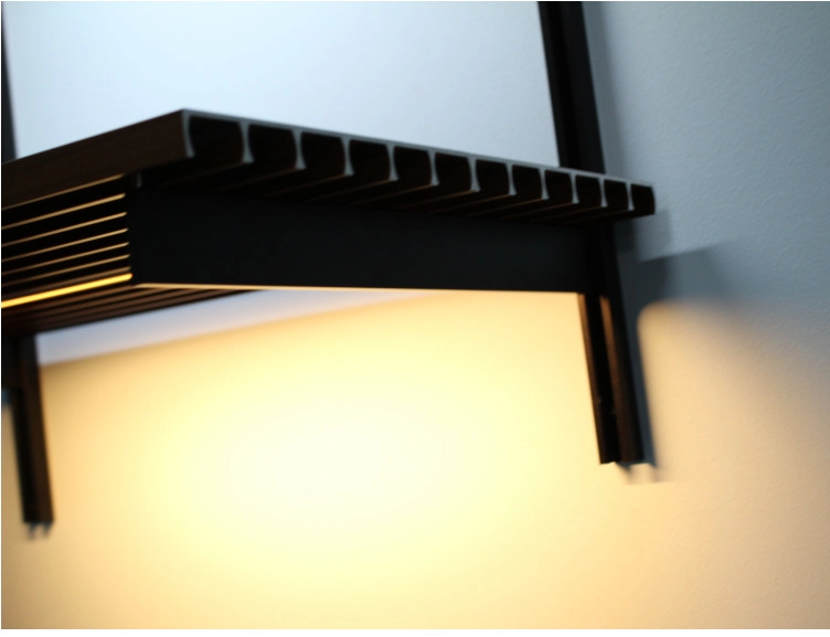 Heat Resistance Wall Mounted Aluminum Shelving Adjustable OEM