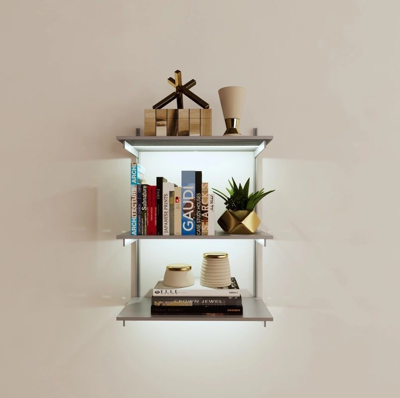 Household Aluminium Shelf Extrusion Frame Profile For Kitchen