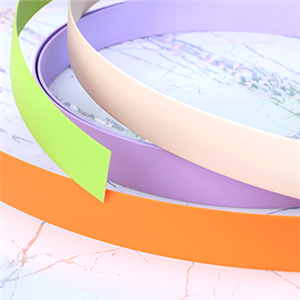 Bandă de margine din PVC de culoare solidă