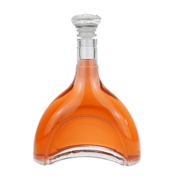 500ml 700ml 750ml Luxury Liquor Bottle For Premium Rum Whisky With Glass Cork
