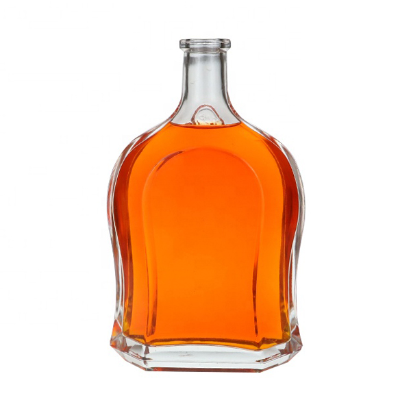 500ml 700ml 750ml Luxury Liquor Bottle For Premium Rum Whisky With Glass Cork