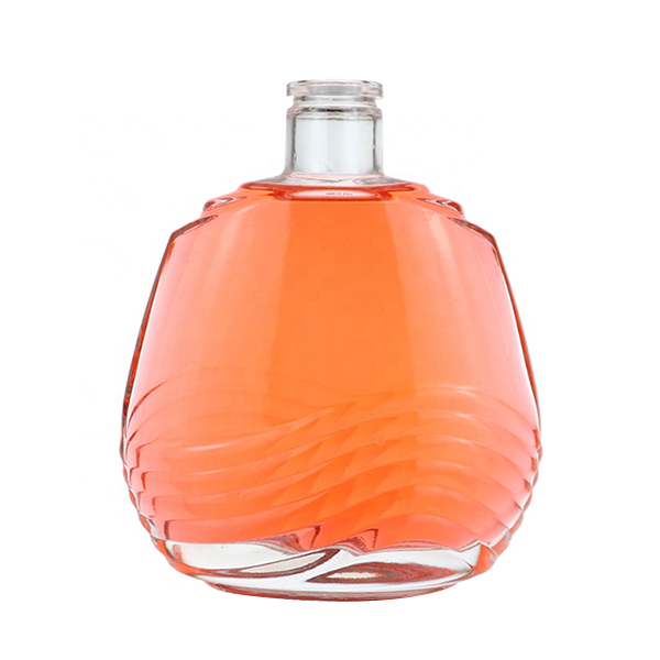 500ml 700ml 750ml Luxury Liquor Bottle For Premium Rum Whisky With Glass Cork