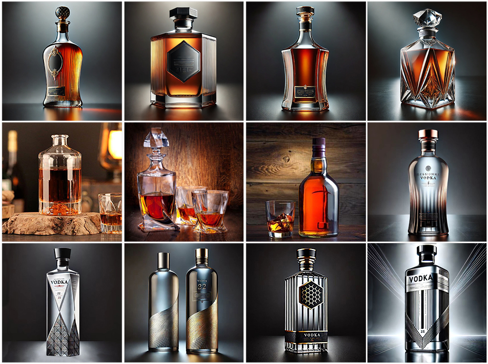700ml Luxury Bottle With Glass Cork