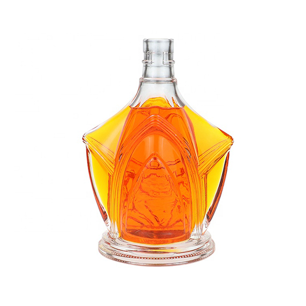 Hot Sale Empty Glass Bottle For Liquor Hip Flask Flat Glass Cold Brew Coffee Juice Glass Wine Bottle