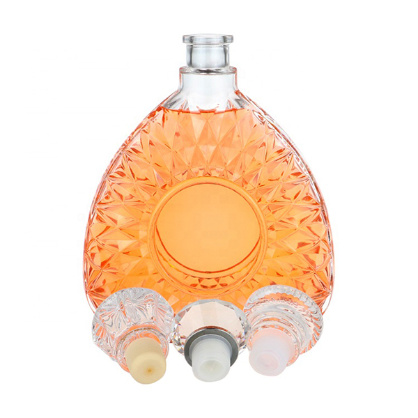 Hot Sale Empty Glass Bottle For Liquor Hip Flask Flat Glass Cold Brew Coffee Juice Glass Wine Bottle