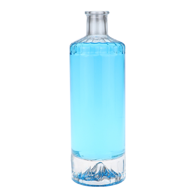 750ml Tequila Spirit Bottle Vodka Glass Liquor Bottle With Synthetic Cork