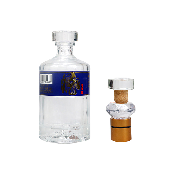High Grade 750ml Super Flint Glass Bottle For Liquor Tequila Whiskey Square Shape