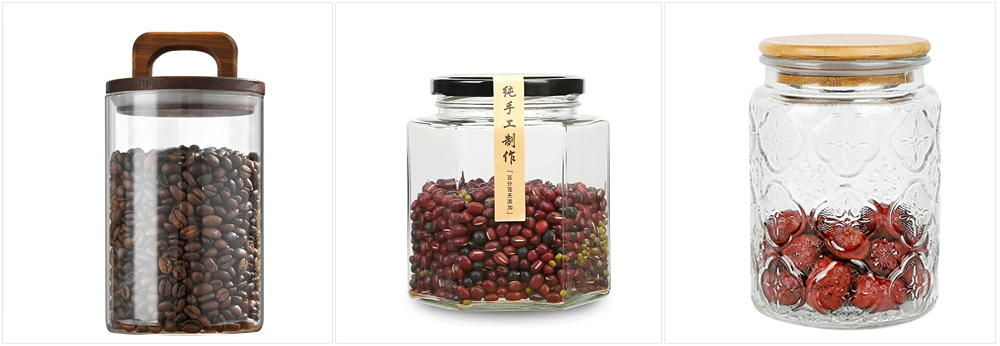 High borosilicate glass jar