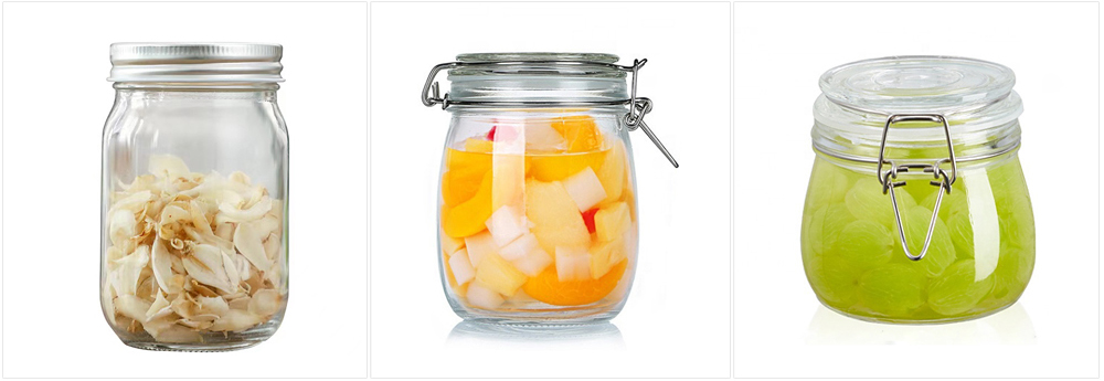 High borosilicate glass jar
