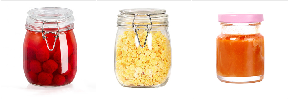 High borosilicate glass jar