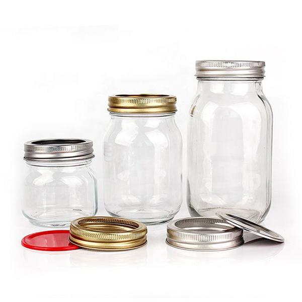 High Borosilicate Glass Jar Clear Sealed Jar Food Grade Household kitchen Seasoning Storage Jar