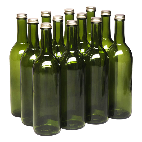 Chinese 750 ml glass bottle amber wine bottle red wine bottle