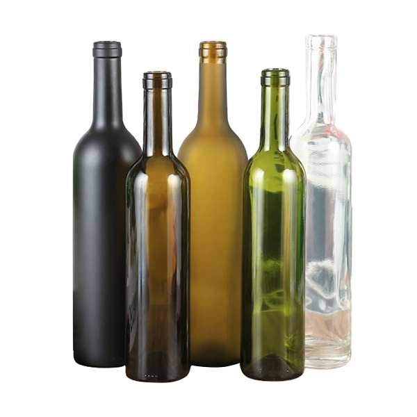 Wholesale 375ml 500ml 750ml 1000ml Wine Bottle Antique Green Glass Bottle For Red Wine