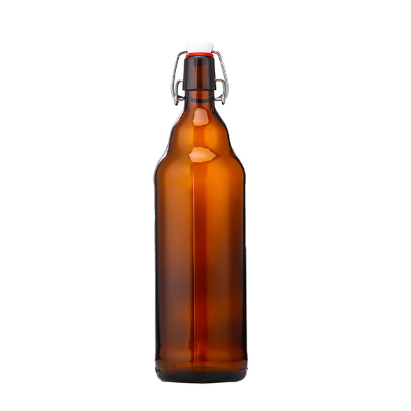 Vintage Tawny Beer Bottle Brown 500ml Glass Bottle Empty Wine Bottle Enzyme Beverage Bottle