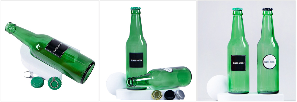 Wholesale Round Green Glass