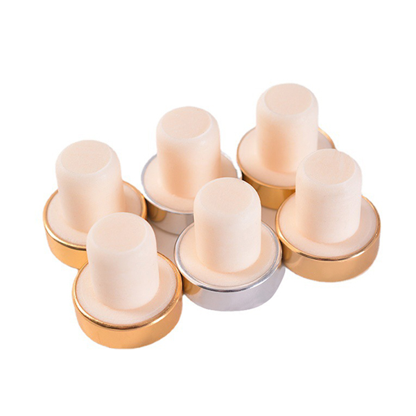 Customized Good Quality Wooden Bar Top Cap T Shape Wine Spirits Synthetic Cork Bottle Stopper