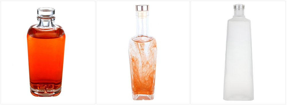 perfume glass bottle with aluminum cap