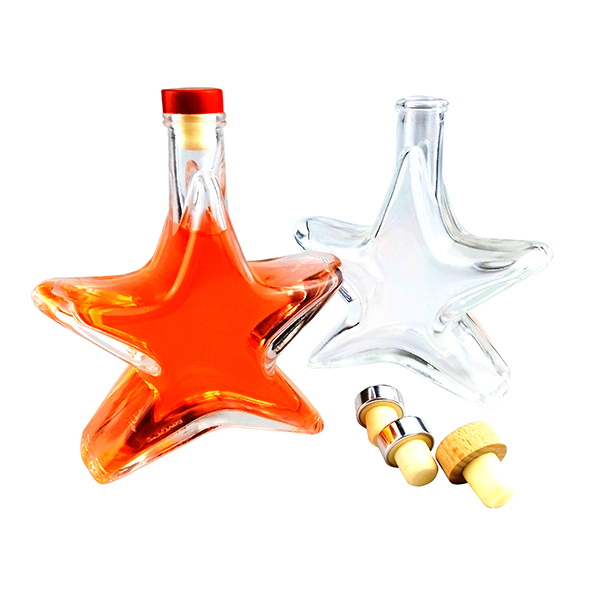 Empty Fancy Frosted Top 700ml 750ml Spirit Liquor Glass Bottles Custom Print Brandy Bottles