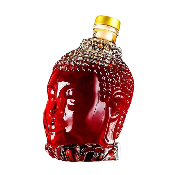 Factory Shaped Empty 200ml 250ml 500ml 750ml Wine Glass Skull Liquer Bottle