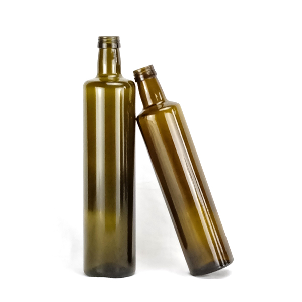 Cooking Oil Bottle Square Round Clear Glass Olive Oil Glass Bottle 100ml 250 ml 500 ml 750ml