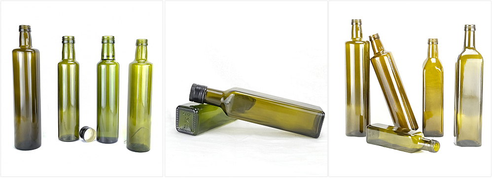 Square Oil Glass Bottle