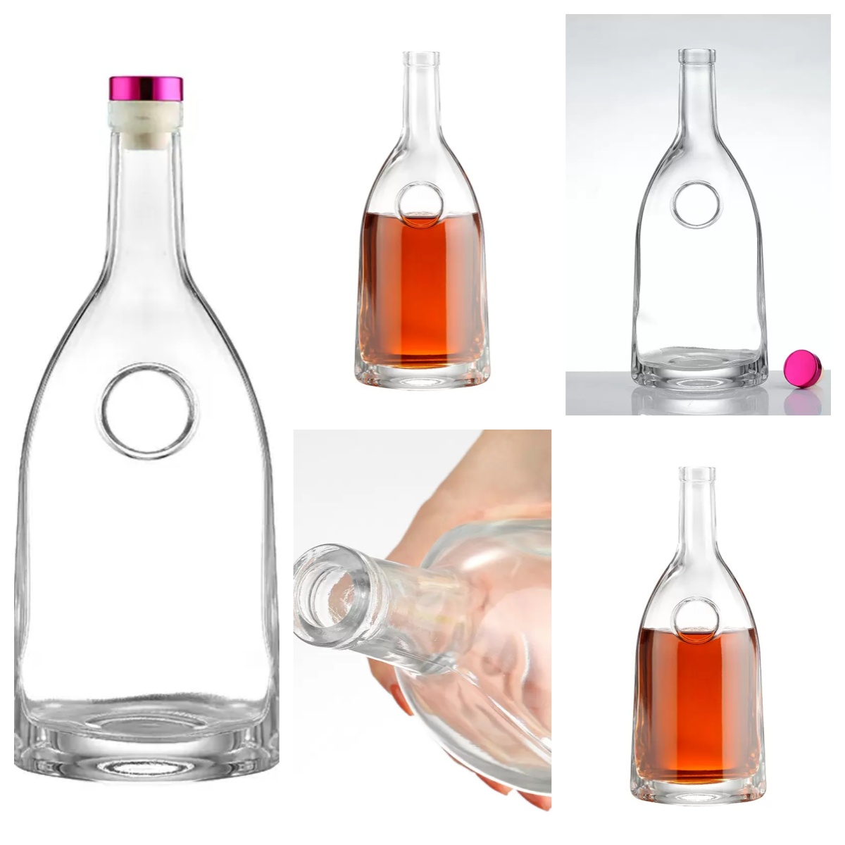 Wholesale 750ml Vodka Glass Bottle