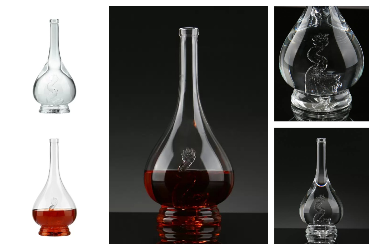750ml Vodka Glass Bottle
