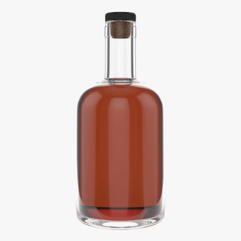 Custom 375ml 500ml 700ml 750ml wine glass bottle for bourbon gin whiskey glass bottle