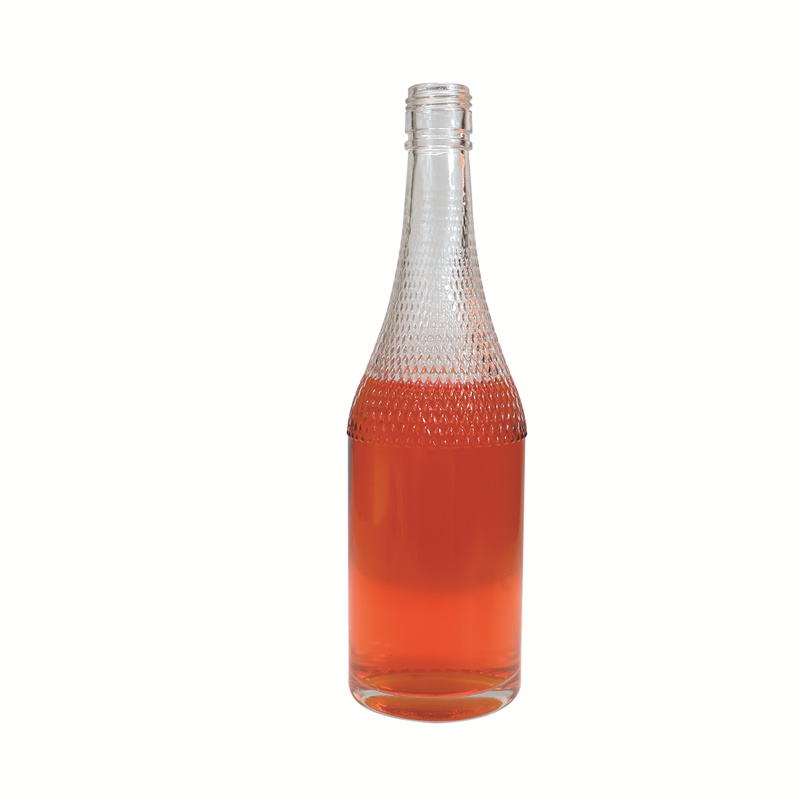Free sample custom 500ml 750ml bottle Fancy Vodka spirit bottle