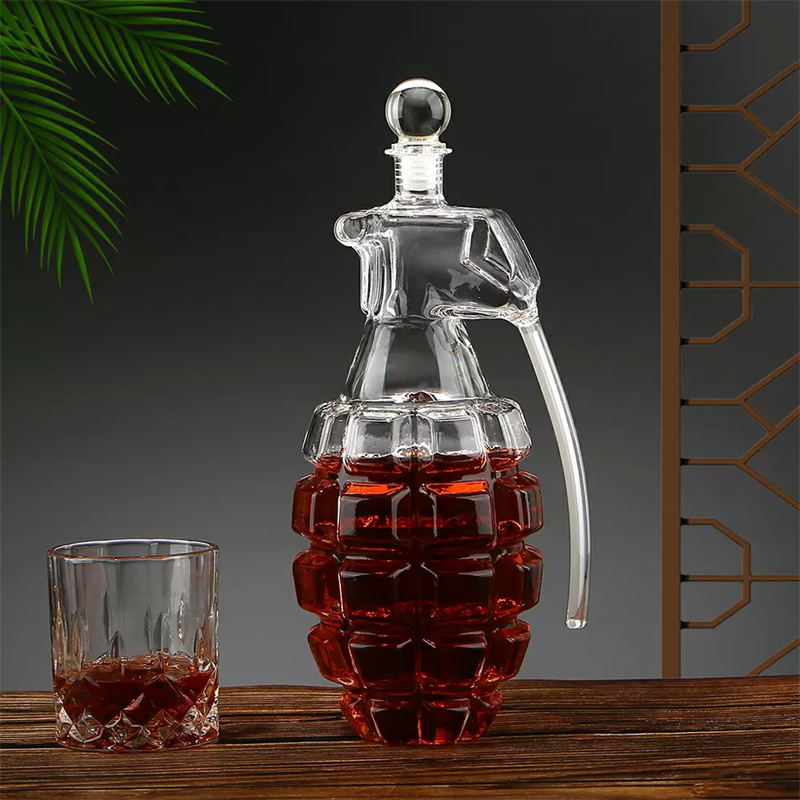 beverages bottle Transparent glass bottle 500ml Sealed Home Brewed Liquor Foreign Wine Fruit Wine