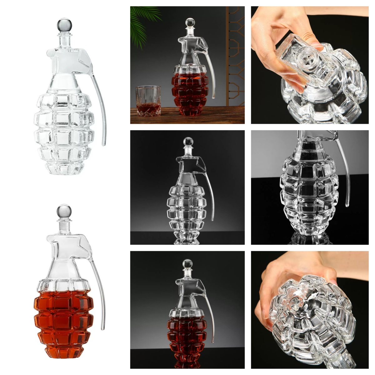 beverages bottle Transparent glass bottle