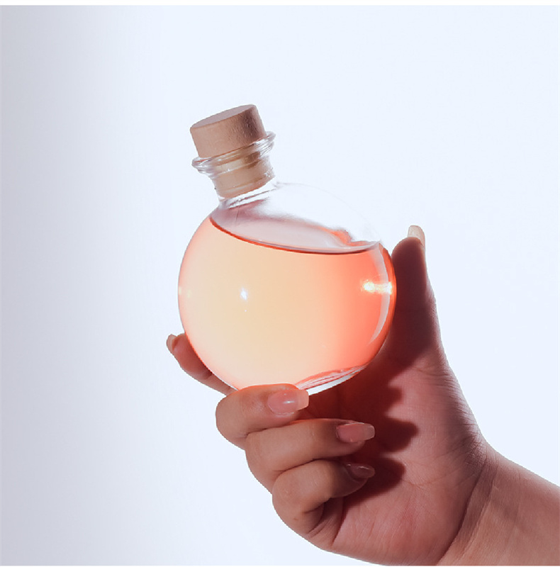 100ml 200ml 250ml 500ml Liquor Whisky Vodka Kombucha Flat Flask Bottle For Cold Brew Lced Coffee