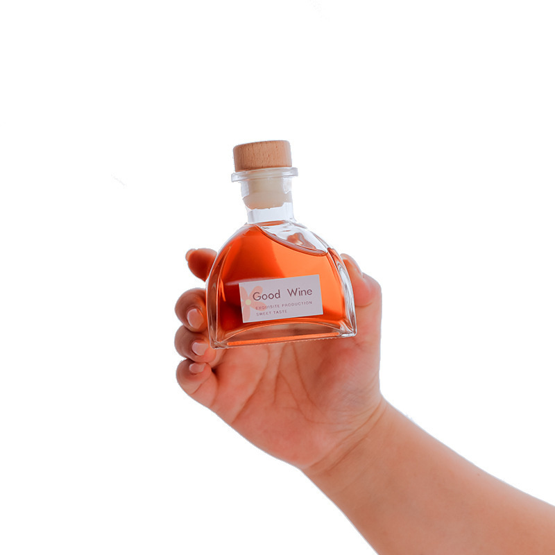 100ml 200ml 250ml 500ml Liquor Whisky Vodka Kombucha Flat Flask Bottle For Cold Brew Lced Coffee