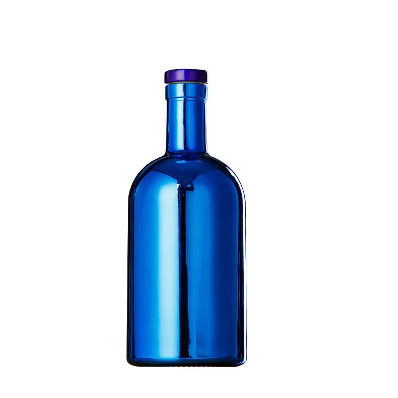 Electrostatic spraying color glass bottles Vodka bottles whiskey bottles