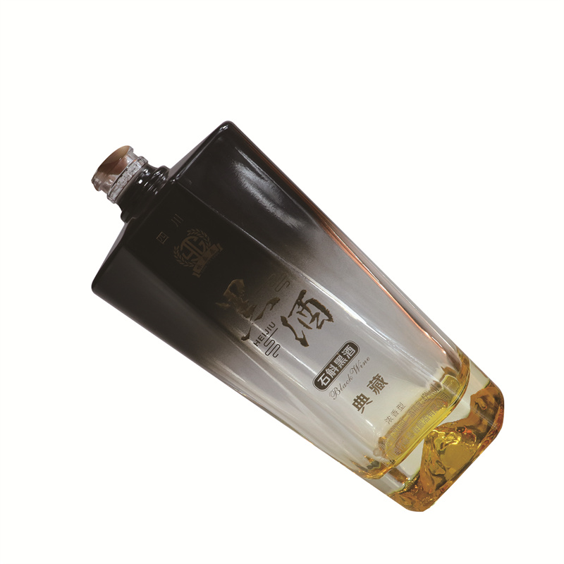 Factory wholesale 700ml 750 ml luxury tequila glass bottle spirits bottle