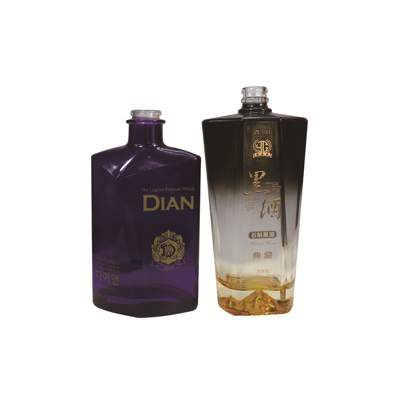 Factory wholesale 700ml 750 ml luxury tequila glass bottle spirits bottle