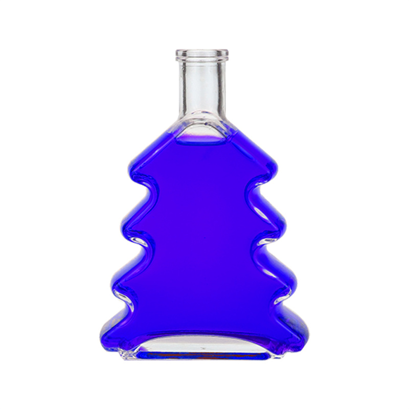 Christmas tree cane clear glass bottle aromatherapy bottle drink flask