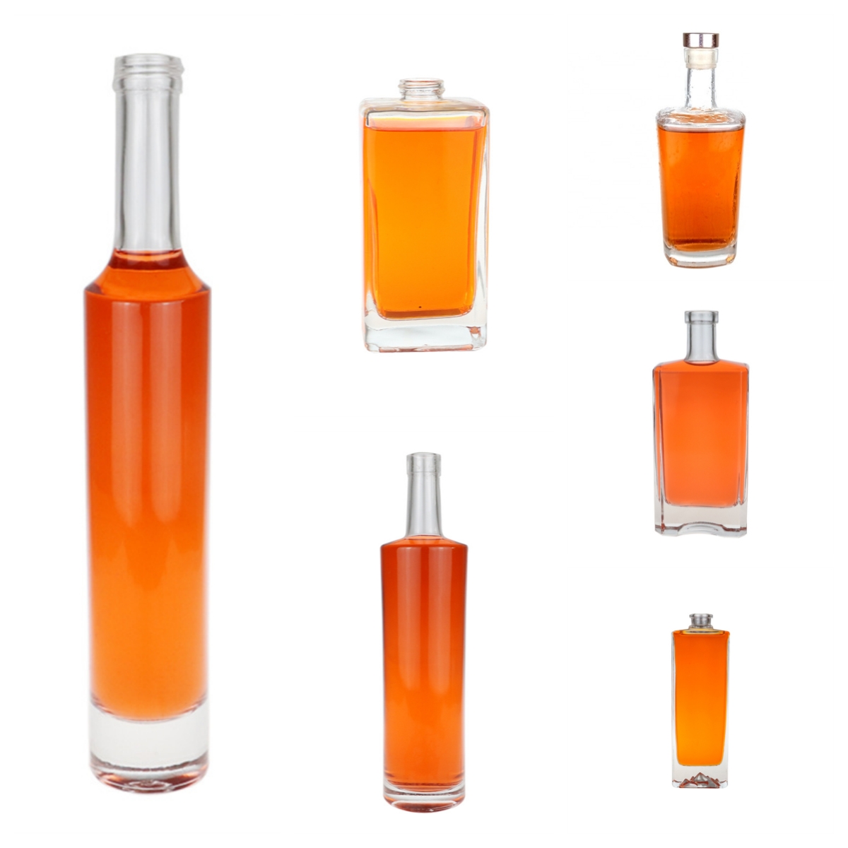 Hot Sale Vodka Whisky Rum Glass Bottles