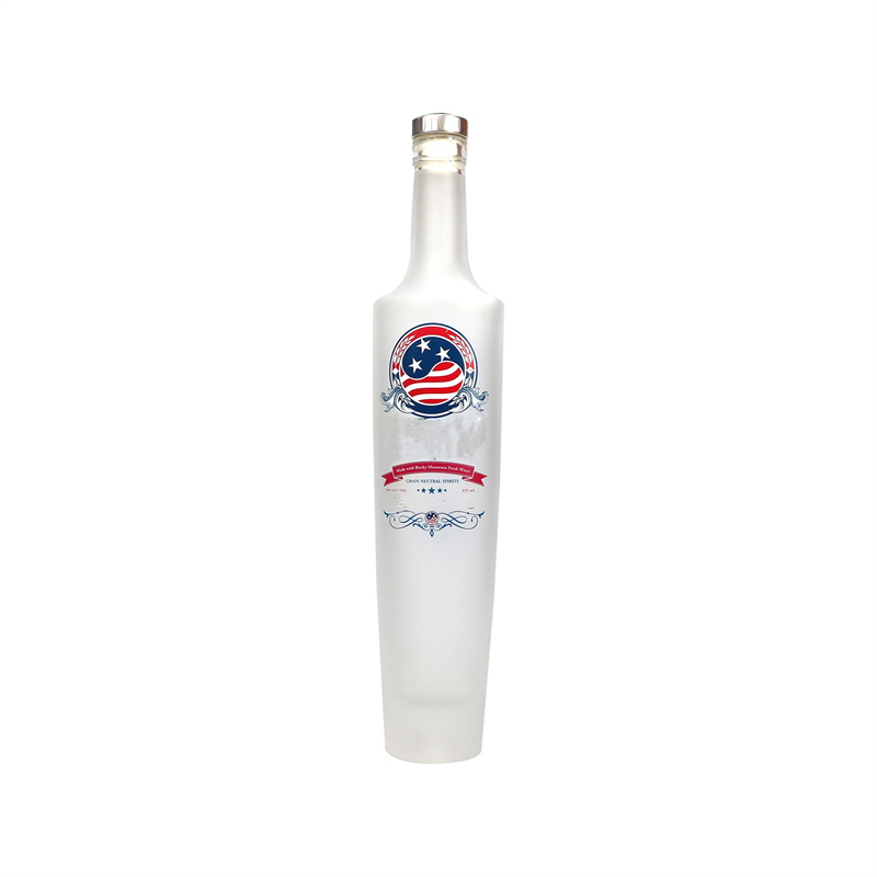 Hot Sale Liquor Vodka Liqueur Alcoholic Drink Whisky Rum Glass Bottle 750ml With Cork