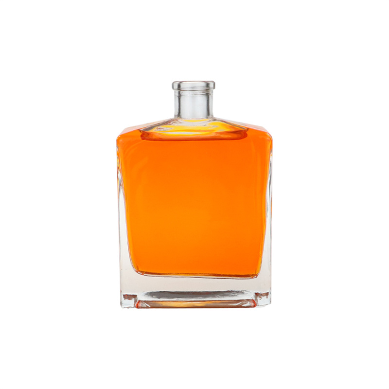 Wholesale 250ml 375ml 500ml 750ml 1000ml Whisky vodka tequila bottle Clear Round Glass Liquor Wine Bottle Bottles