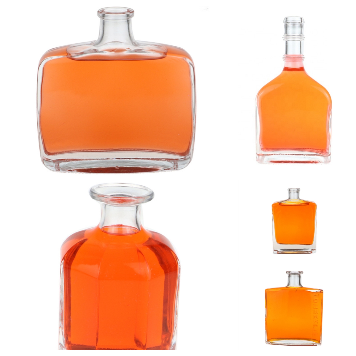 Wholesale 250ml 375ml 500ml 750ml 1000ml Whisky vodka tequila bottles