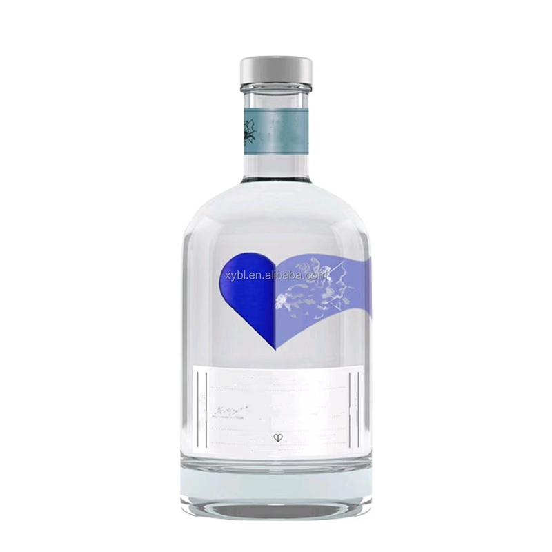 Wholesale Custom Bottom Mountain Shape Whisky Liquor Glass Bottles 500ml, 700ml, and 750ml Options for Premium Packaging
